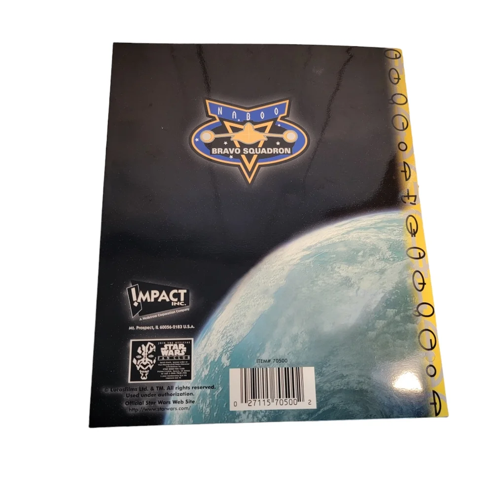 Star Wars Episode 1 Phantom menace, 2000s Printed School Folder Lot of 2